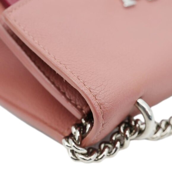 Louis Vuitton  Mylockme Leather Chain Crossbody Bag Pink - Picture 5 of 13
